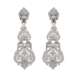 "Heirlooms of Time" Antique Diamond Earrings