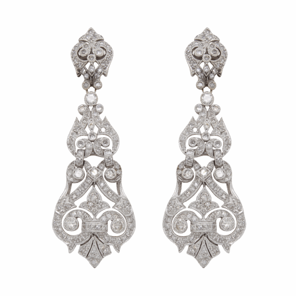 "Heirlooms of Time" Antique Diamond Earrings