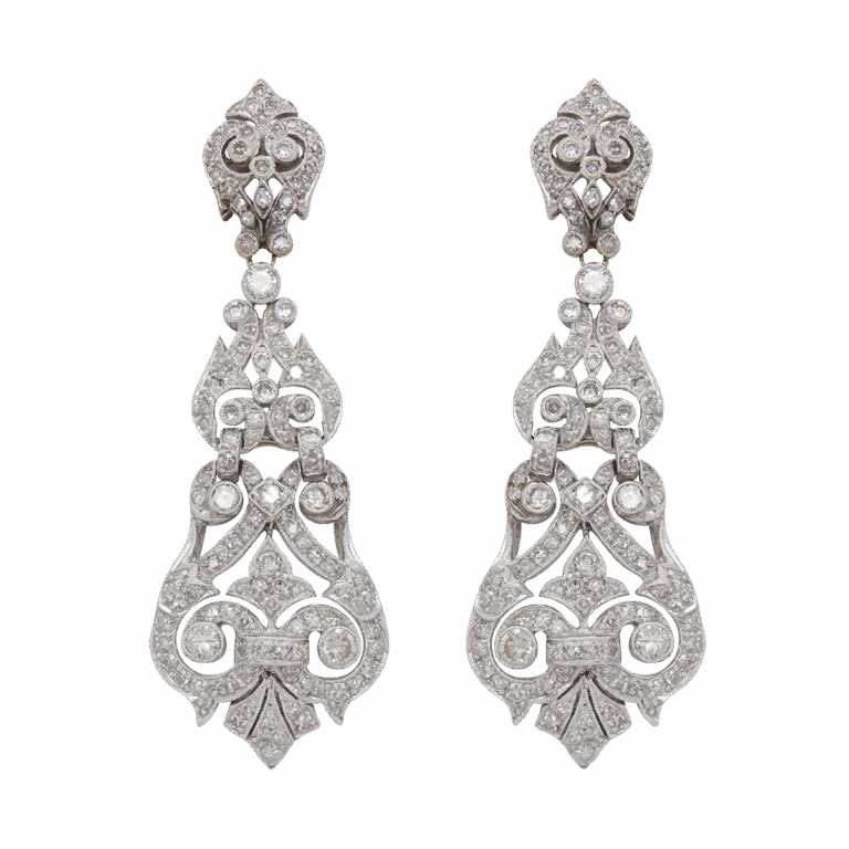 "Heirlooms of Time" Antique Diamond Earrings