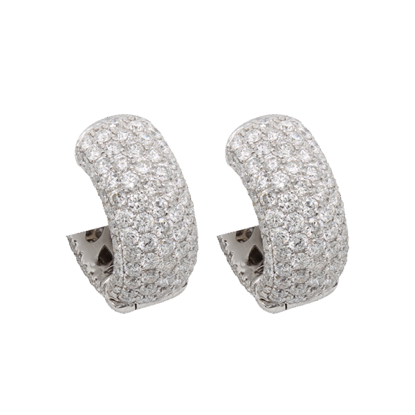 "Finery" Estate Diamond Earrings