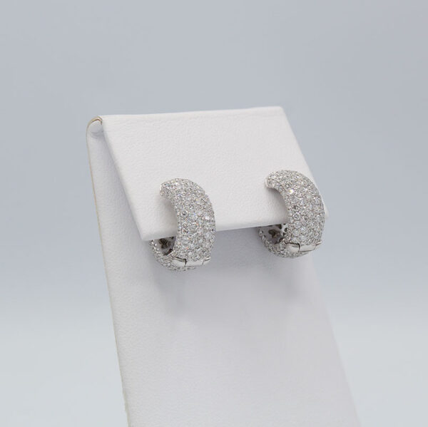 "Finery" Estate Diamond Earrings - Image 3