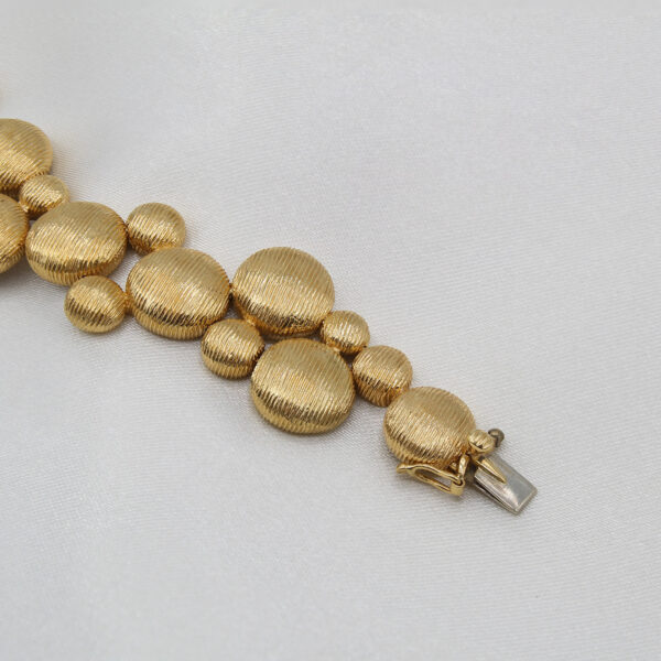 "Golden Bubbles" Vintage Gold Bracelet - Image 2