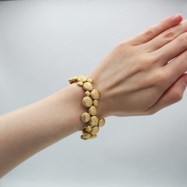 "Golden Bubbles" Vintage Gold Bracelet - Image 3