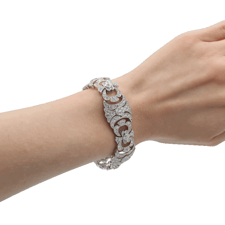 "Gleaming" Vintage Diamond Bracelet