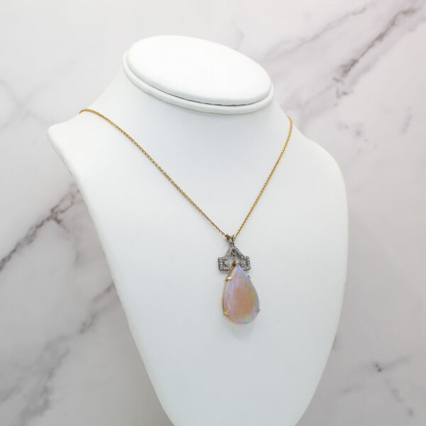 "Geometric" Vintage Opal Pendant - Image 3