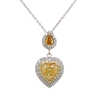 "Lemon Love" Estate Yellow Diamond Pendant