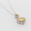 "Lemon Love" Estate Yellow Diamond Pendant - Image 2