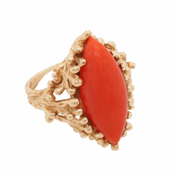 "Coral Reef" Vintage Coral Ring