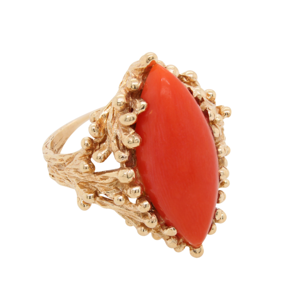 "Coral Reef" Vintage Coral Ring