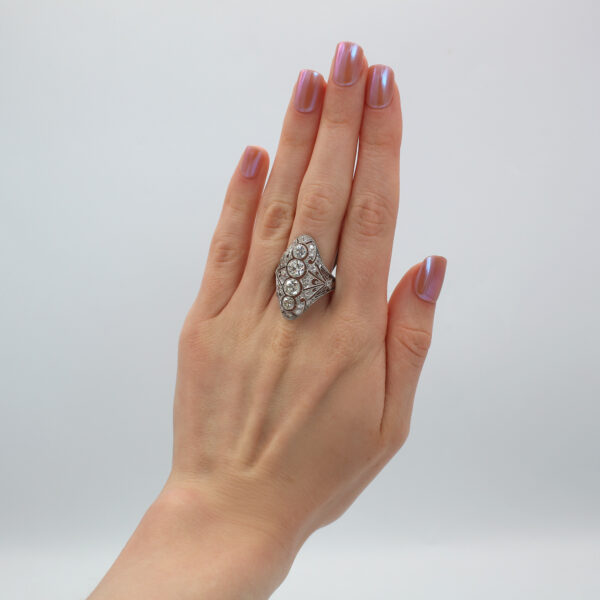 "Quartet" Art Deco Diamond Ring - Image 3