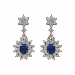"Heavenly" Vintage Sapphire Earrings