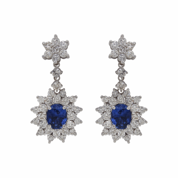 "Heavenly" Vintage Sapphire Earrings