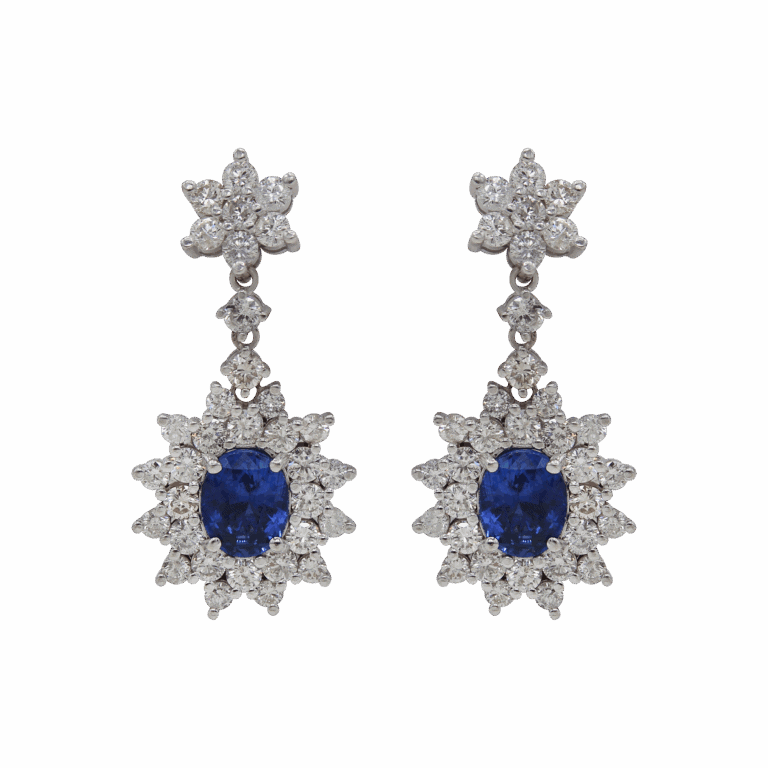 "Heavenly" Vintage Sapphire Earrings