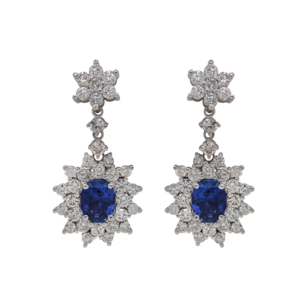 "Heavenly" Vintage Sapphire Earrings