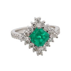 "Princess" Estate Emerald Ring