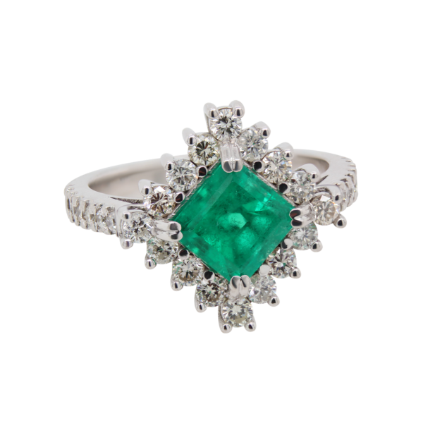 "Princess" Estate Emerald Ring