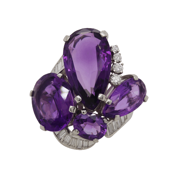 "Stunning Statement" Estate Amethyst Ring