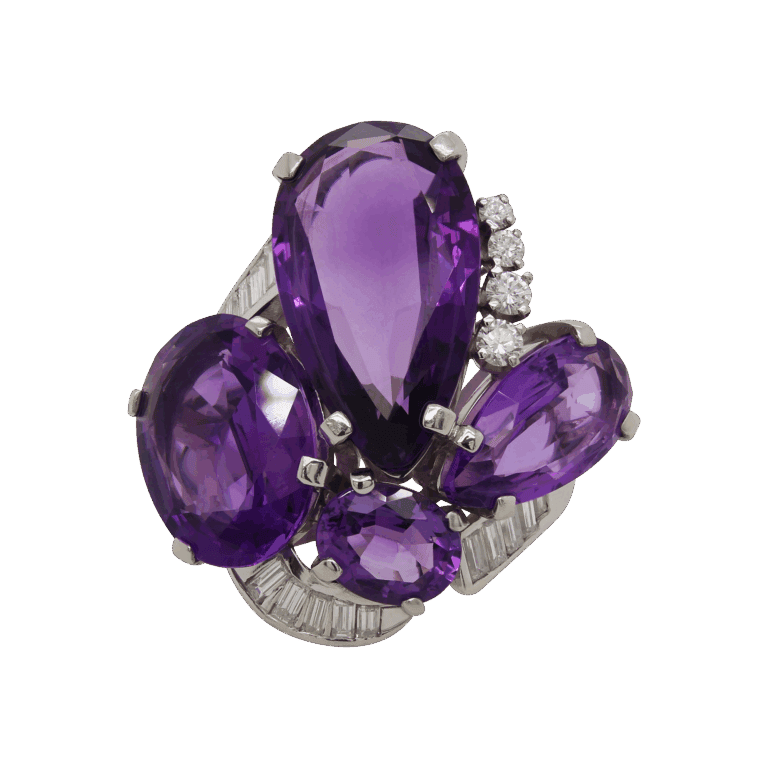 "Stunning Statement" Estate Amethyst Ring