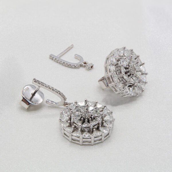 "Magical" Estate Convertible Diamond Earrings - Image 2