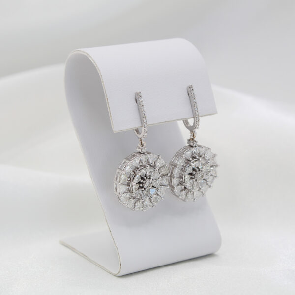 "Magical" Estate Convertible Diamond Earrings - Image 3