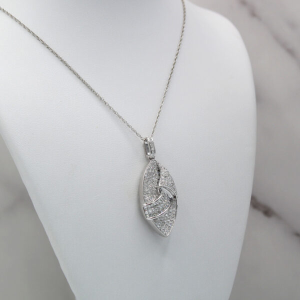 "Dewdrop" Estate Diamond Pendant - Image 3