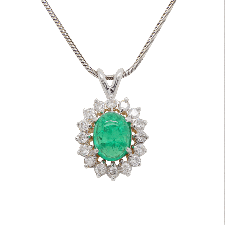 "Gorgeous Green" Vintage Emerald Pendant