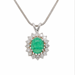 "Gorgeous Green" Vintage Emerald Pendant