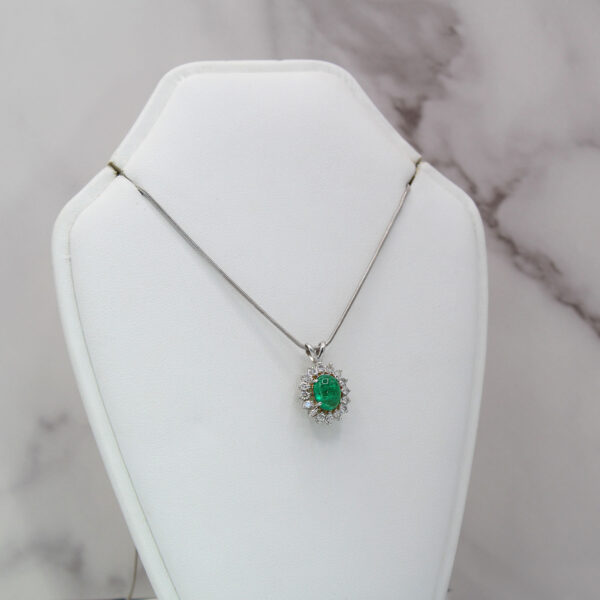 "Gorgeous Green" Vintage Emerald Pendant - Image 3