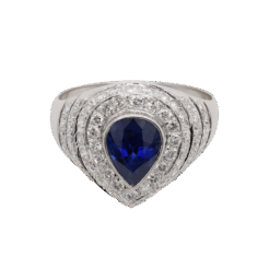 "Raindrop" Estate Sapphire Ring