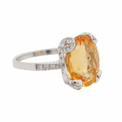 "Sunshine" Estate Yellow Topaz Ring