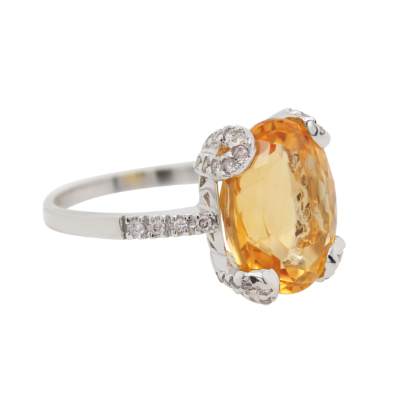 "Sunshine" Estate Yellow Topaz Ring