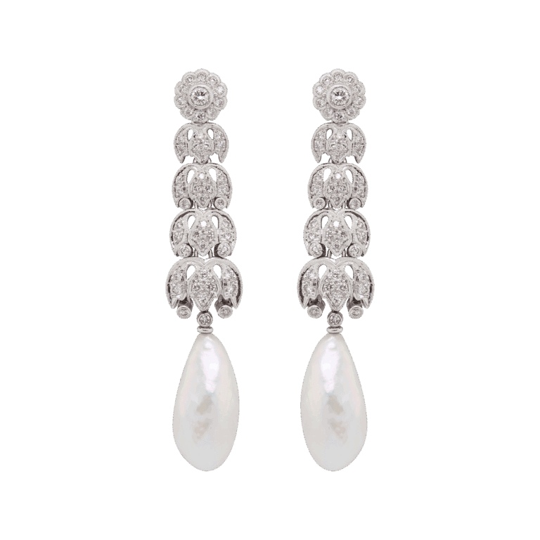 Antique Pearl Earrings