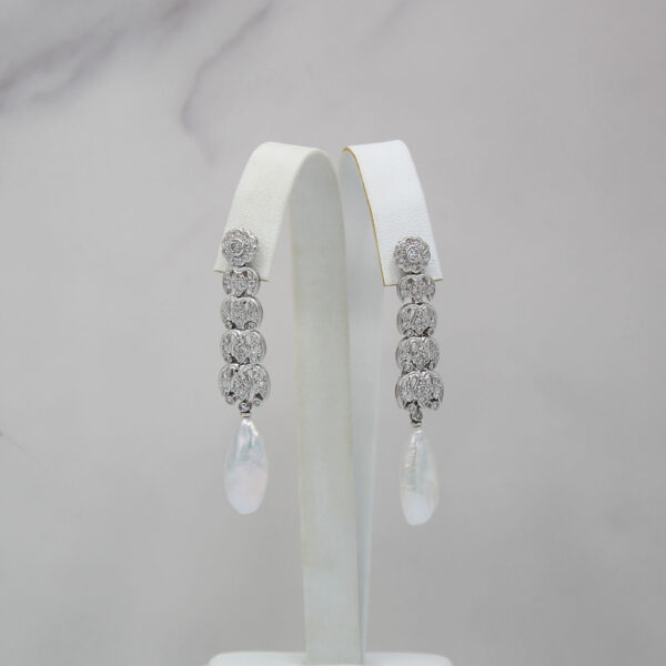 Antique Pearl Earrings - Image 3