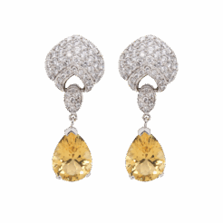 "Golden Hour" Estate Citrine Earrings