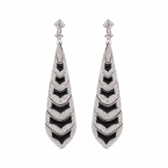 "Midnight" Art Deco Earrings