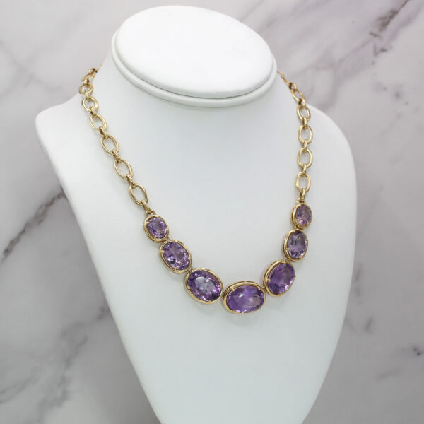 "Pretty in Purple" Vintage Amethyst Necklace - Image 3