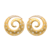 "Whirling" Estate Diamond Earrings