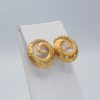"Whirling" Estate Diamond Earrings - Image 3