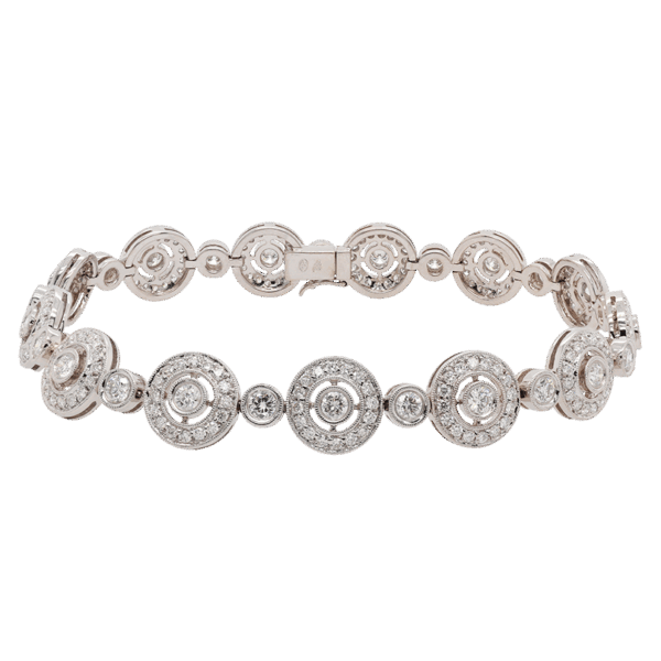"Bullseye" Diamond Bracelet