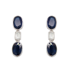 "Vibrancy" Sapphire and Diamond Earrings