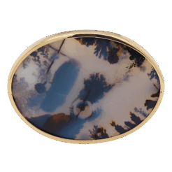 "Natural Beauty" Moss Agate Pin