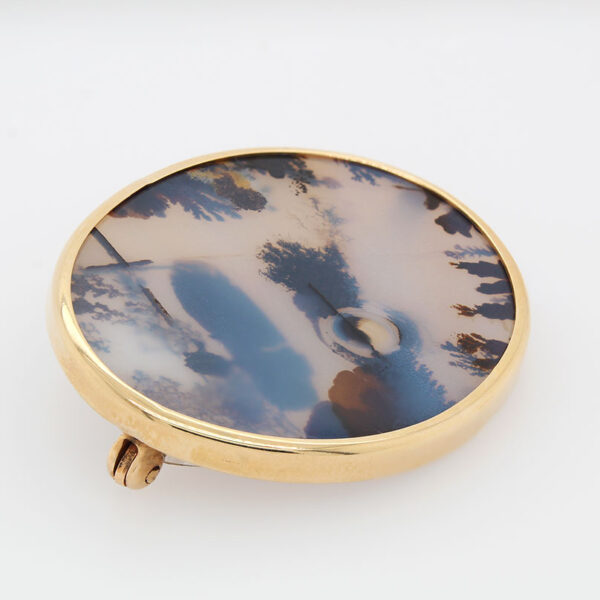 "Natural Beauty" Moss Agate Pin - Image 2
