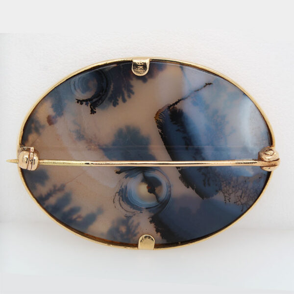 "Natural Beauty" Moss Agate Pin - Image 3