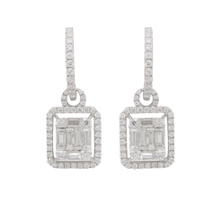 "Elegant Accessory" Estate Diamond Earrings
