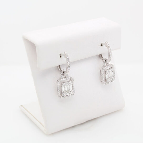 "Elegant Accessory" Estate Diamond Earrings - Image 3