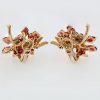 "Bouquet" Antique Sapphire and Diamond Earrings - Image 2