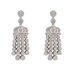 "Exquisite" Vintage Diamond Chandelier Earrings