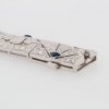 "Stunning Statement" Art Deco Diamond and Sapphire Bracelet - Image 2