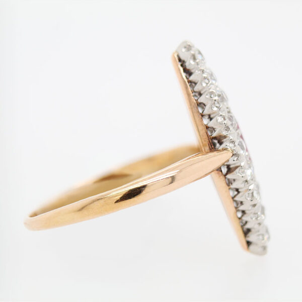 "Antique Elegance" Victorian Ruby Ring - Image 2
