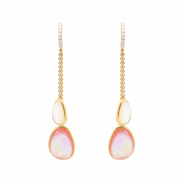 "Pretty Pink" Mother of Pearl Earrings